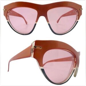 1980’s Silhouette Austria Colorblock Sunglasses, Angular Sunglasses, Mod 3062